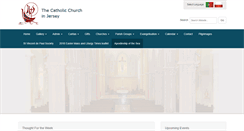 Desktop Screenshot of catholicchurch.org.je