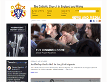 Tablet Screenshot of catholicchurch.org.uk